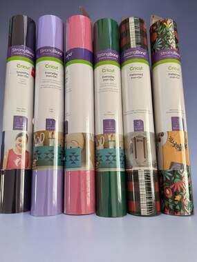 Cricut Iron-On Vinyl Roller Bundle - 6 Piece Lot